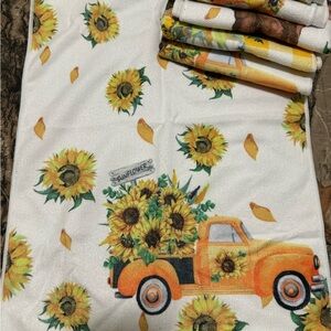 6 Sunflower Dishcloths